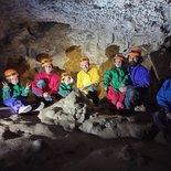 Caving initiation in the Troubat cave (Hautes-Pyrénées)