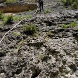 Formation grande voie d'escalade (gorges de la Jonte)