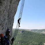 Boffi via ferrata in Millau (Aveyron)