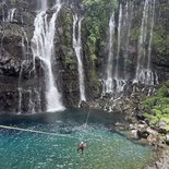 Canyoning dans la rivière Langevin