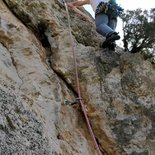 Formation grande voie d'escalade (gorges de la Jonte)