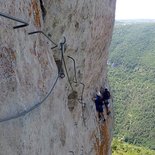 Via ferrata du Boffi (Millau, Aveyron)