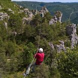 Liaucous via ferrata in the Tarn gorges (Aveyron)