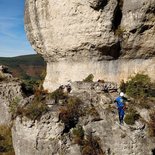 Liaucous via ferrata in the Tarn gorges (Aveyron)