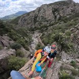 Multi pitch trad climbing course in the Caroux