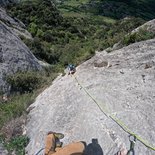 Escalade de grande voie dans les Pyrénées