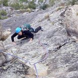 Multi pitch route climbing in Ailefroide (Écrins)