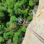 Via corda de Choranche (massif du Vercors)