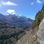 Multi pitch route climbing in the Pyrenees