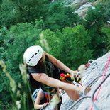 Via ferrata de la grotte à Carret (Bauges, Savoie)