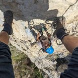 Via ferrata de la grotte à Carret (Bauges, Savoie)