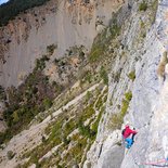 Grande voie d'escalade « Découverte » (Savoie Mont Blanc)