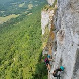 Via ferrata sportive du Roc d'Anglars à Saint-Antonin-Noble-Val