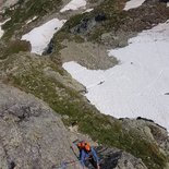 Stage autonomie en grande voie d'escalade à Chamonix