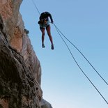 Multi-pitch route climbing in the Vercors massif