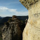 Liaucous via ferrata in the Tarn gorges (Aveyron)