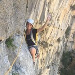 Multipitch climbing in the Verdon gorges