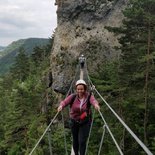 Via ferrata de Roqueprins à La Canourgue (Lozère)