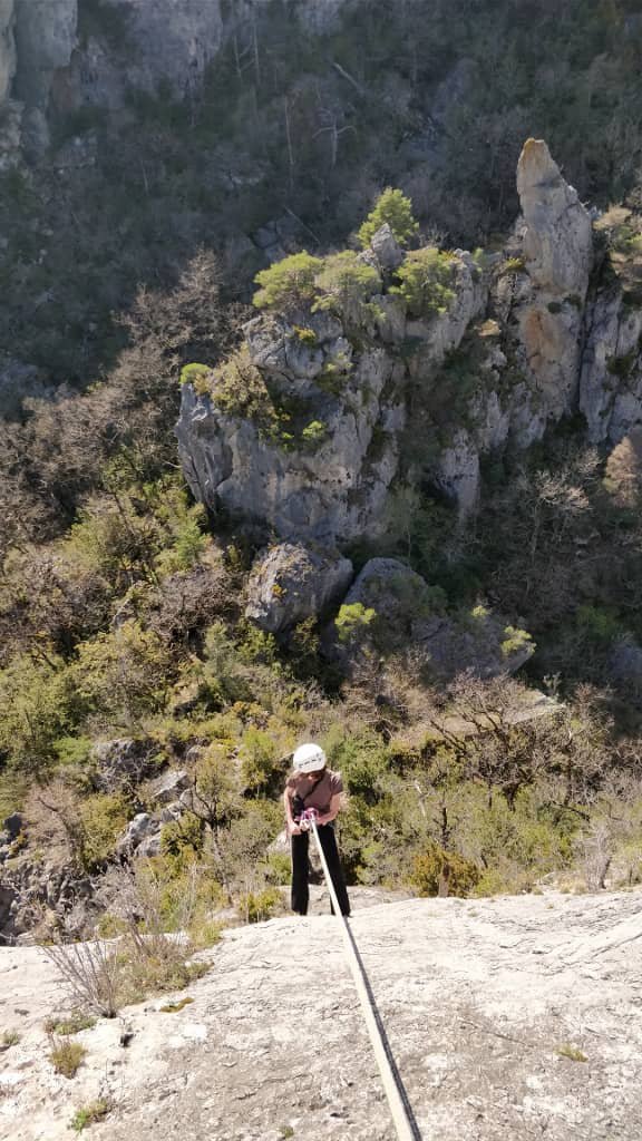 Grande voie d'escalade dans les gorges de la Jonte ou du ...